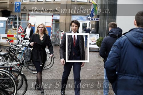 Den Haag 12 maart 2018
Fractievoorzitters Klaas Dijkhoff (VVD), Jesse Klaver (Groen Links), Lilian Marijnissen (SP) en Thierry Baudet (FvD) zijn met elkaar in gesprek in het Libelle Nieuwscafe ( Dudok)