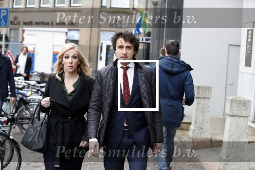 Den Haag 12 maart 2018
Fractievoorzitters Klaas Dijkhoff (VVD), Jesse Klaver (Groen Links), Lilian Marijnissen (SP) en Thierry Baudet (FvD) zijn met elkaar in gesprek in het Libelle Nieuwscafe ( Dudok)