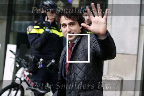 Den Haag 12 maart 2018
Fractievoorzitters Klaas Dijkhoff (VVD), Jesse Klaver (Groen Links), Lilian Marijnissen (SP) en Thierry Baudet (FvD) zijn met elkaar in gesprek in het Libelle Nieuwscafe ( Dudok)