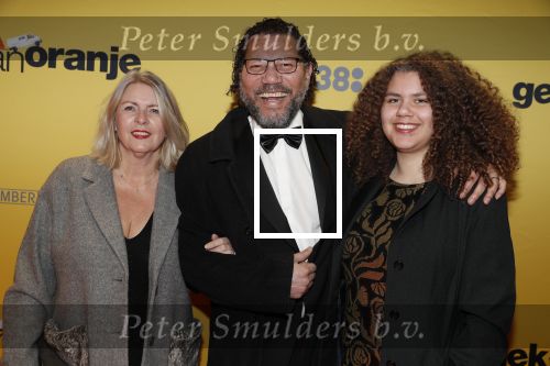Amsterdam 12 februari 2018
Premiere Gek van Oranje in Tuschinski. Kenneth Herdigein met partner en dochter