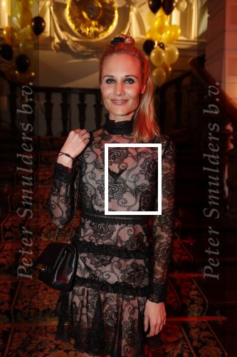Amsterdam 4 april 2018
Feestje magnum ijs in het Amstel Hotel. Kimberley Klaver met man Bas Schothorst
