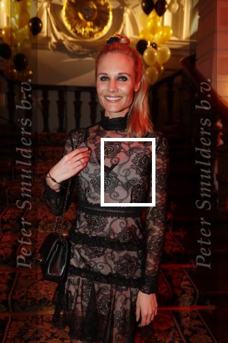 Amsterdam 4 april 2018
Feestje magnum ijs in het Amstel Hotel. Kimberley Klaver met man Bas Schothorst