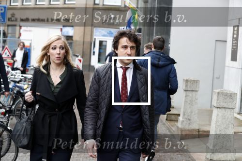 Den Haag 12 maart 2018
Fractievoorzitters Klaas Dijkhoff (VVD), Jesse Klaver (Groen Links), Lilian Marijnissen (SP) en Thierry Baudet (FvD) zijn met elkaar in gesprek in het Libelle Nieuwscafe ( Dudok)