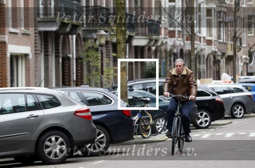 Amsterdam 15 maart 2018 
Maarten Spanjer op de fiets