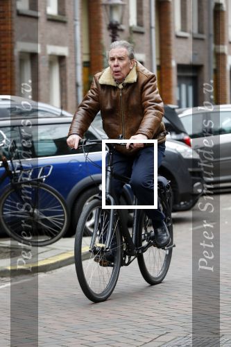 Amsterdam 15 maart 2018 
Maarten Spanjer op de fiets