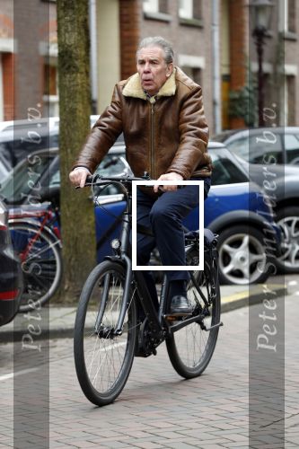 Amsterdam 15 maart 2018 
Maarten Spanjer op de fiets