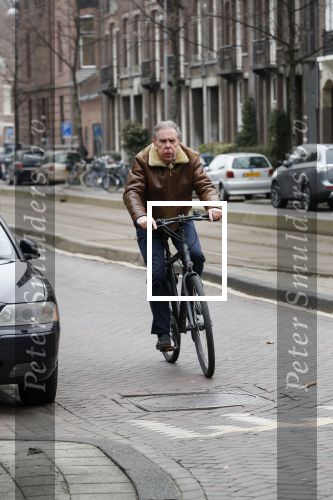 Amsterdam 15 maart 2018 
Maarten Spanjer op de fiets