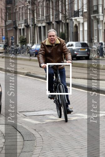 Amsterdam 15 maart 2018 
Maarten Spanjer op de fiets
