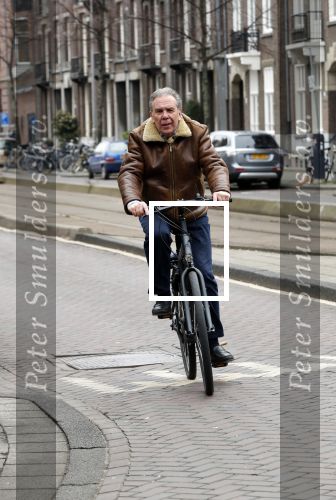 Amsterdam 15 maart 2018 
Maarten Spanjer op de fiets