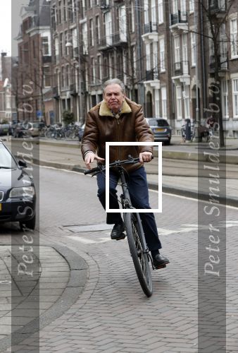 Amsterdam 15 maart 2018 
Maarten Spanjer op de fiets