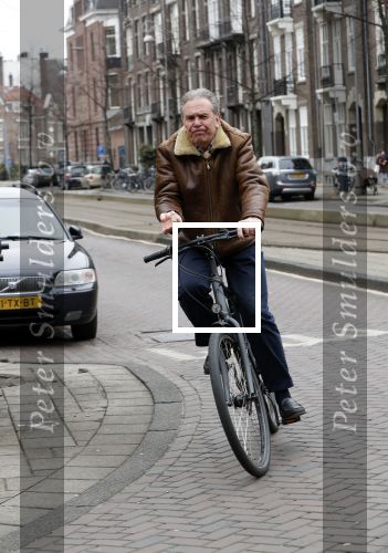 Amsterdam 15 maart 2018 
Maarten Spanjer op de fiets