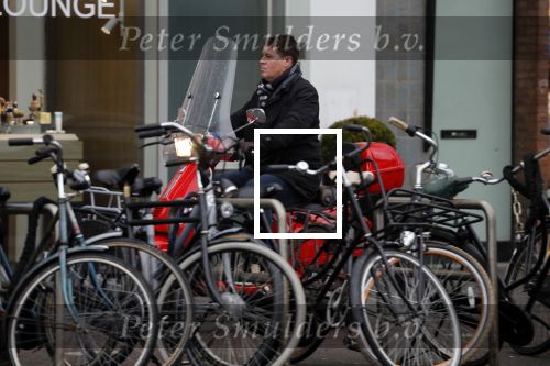 Amsterdam 13 maart 2018
Martijn Krabbe op zijn vespa scooter