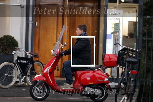 Amsterdam 13 maart 2018
Martijn Krabbe op zijn vespa scooter