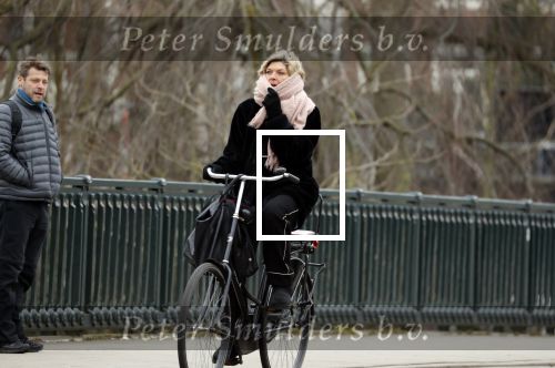 Amsterdam 23 maart 2018
Medina Schuurman op de fiets in Amsterdam