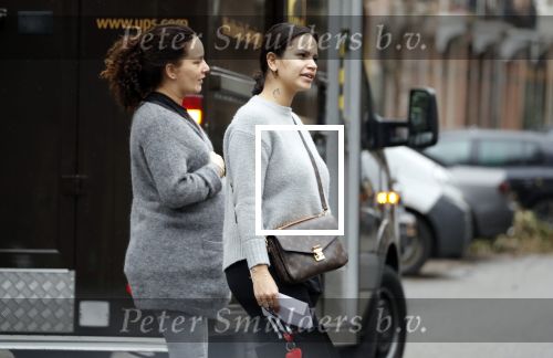 Amsterdam 13 maart 2018 
Monica Geuze zwanger met een vriendin op de cornelis schuytstraat
