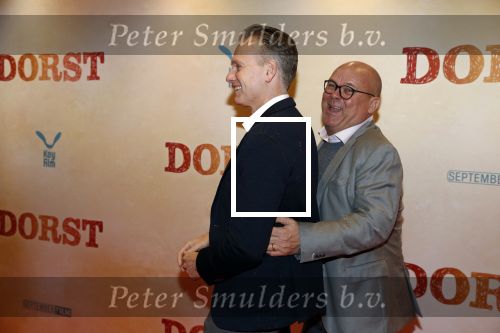 Amsterdam 12 maart 2018
Premiere Dorst in het delamar theater.
 Paul de Leeuw met partner Stefan Nugter