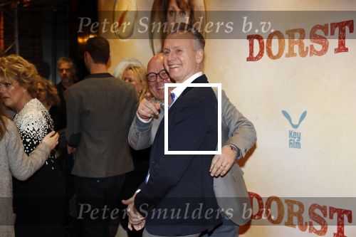 Amsterdam 12 maart 2018
Premiere Dorst in het delamar theater.
 Paul de Leeuw met partner Stefan Nugter