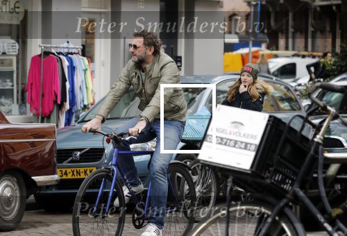 Amsterdam 14 maart 2018 
Raymond v d Klundert (Kluun) op de fiets