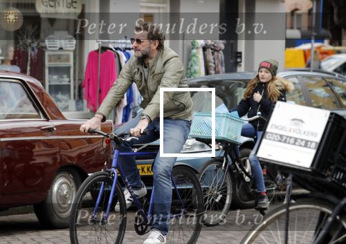 Amsterdam 14 maart 2018 
Raymond v d Klundert (Kluun) op de fiets