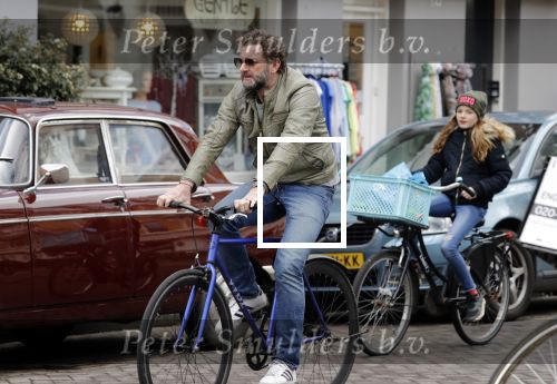Amsterdam 14 maart 2018 
Raymond v d Klundert (Kluun) op de fiets