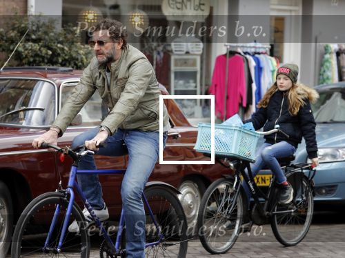 Amsterdam 14 maart 2018 
Raymond v d Klundert (Kluun) op de fiets