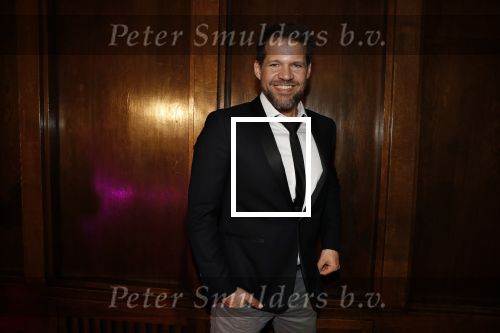 Amsterdam 19 maart 2018 
Yoran de Bont, Rene van Kooten, Brigitte Heitzer, Hans Cornelissen, Marijn Brouwers en Esmee Dekker bij de castpresentatie van de musical Evita in The Grand in Amsterdam. Hans Cornelisse is de producent.