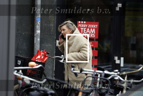 Amsterdam 23 maart 2018 
Saskia Noort doet boodschappen in Amsterdam