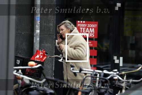 Amsterdam 23 maart 2018 
Saskia Noort doet boodschappen in Amsterdam