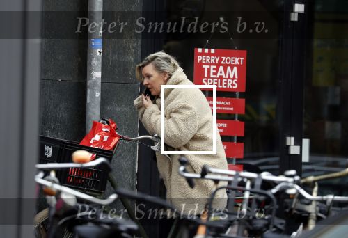 Amsterdam 23 maart 2018 
Saskia Noort doet boodschappen in Amsterdam