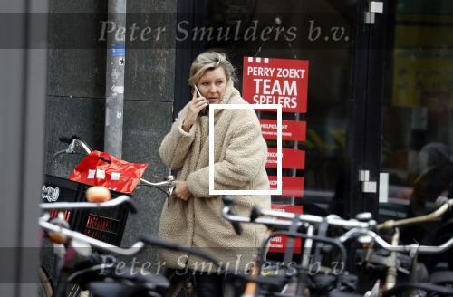 Amsterdam 23 maart 2018 
Saskia Noort doet boodschappen in Amsterdam