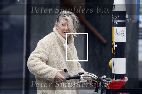 Amsterdam 23 maart 2018 
Saskia Noort doet boodschappen in Amsterdam