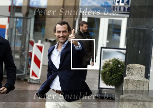 Den Haag 12 maart 2018
Fractievoorzitters Klaas Dijkhoff (VVD), Jesse Klaver (Groen Links), Lilian Marijnissen (SP) en Thierry Baudet (FvD) zijn met elkaar in gesprek in het Libelle Nieuwscafe ( Dudok)