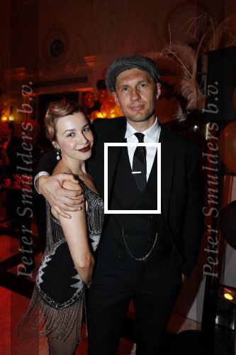 Amsterdam 4 april 2018
Feestje magnum ijs in het Amstel Hotel. Victoria Koblenko met partner Levchenko