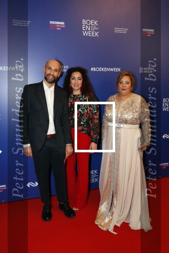 Amsterdam 22 maart 2019
Boekenbal in de amsterdamse schouwburg. Abdelkader Benali met zijn gezin