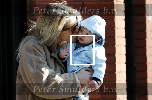 Amsterdam 24 maart 2019
Chantal Janzen en haar man Marco Geeratz en hun kinderen op terras en Amsterdam zuid.