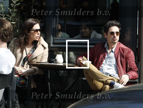 Amsterdam 30 maart 2019
Daniel de Ridder en zijn vriendin Halina Reijn op terras en op de beethovenstraat.
