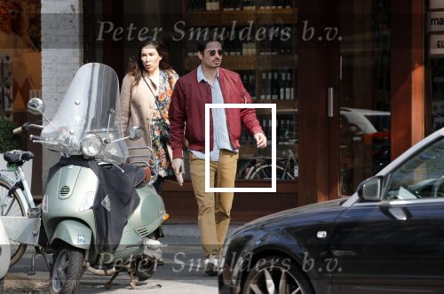 Amsterdam 30 maart 2019
Daniel de Ridder en zijn vriendin Halina Reijn op terras en op de beethovenstraat.
