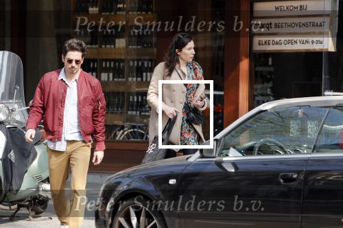 Amsterdam 30 maart 2019
Daniel de Ridder en zijn vriendin Halina Reijn op terras en op de beethovenstraat.