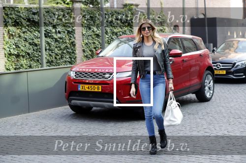 Amsterdam 30 maart 2019
Estelle Cruijff met haar nieuwe Range Rover Evoque