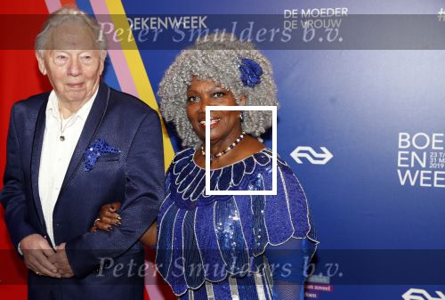 Amsterdam 22 maart 2019
Boekenbal in de amsterdamse schouwburg. Gerda Havertong met man