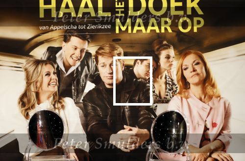 Amsterdam 25 maart 2019
Julia Berendse, Dook van Dijck, Mariska van Kolck, Tony Neef, Willemijn Maandag en Jordy van Loon bij de perspresentatie van de musical Haal het doek maar op in het DeLaMar Theater in Amsterdam