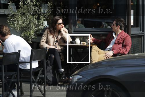 Amsterdam 30 maart 2019
Daniel de Ridder en zijn vriendin Halina Reijn op terras en op de beethovenstraat.