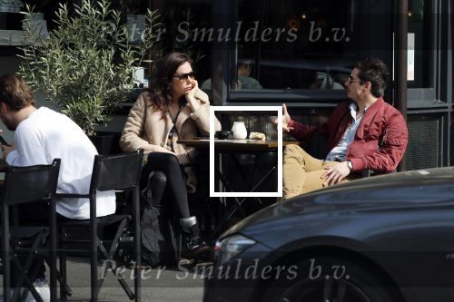 Amsterdam 30 maart 2019
Daniel de Ridder en zijn vriendin Halina Reijn op terras en op de beethovenstraat.