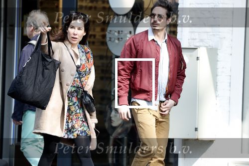 Amsterdam 30 maart 2019
Daniel de Ridder en zijn vriendin Halina Reijn op terras en op de beethovenstraat.
