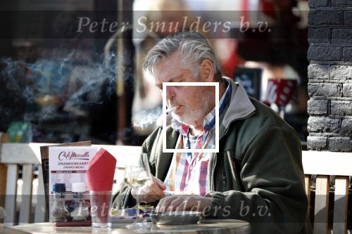 Amsterdam 1 april 2019
Hans v d Togt met zijn hondje op terras en aan het wandelen.