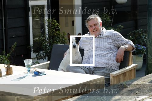 Amsterdam 29 maart 2019
Hans v d Togt met zijn hondje op het terras van zijn woonboot/ woonark.