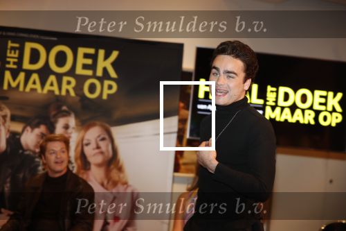 Amsterdam 25 maart 2019
Jordy v Loon bij de perspresentatie van de musical Haal het doek maar op in het DeLaMar Theater in Amsterdam