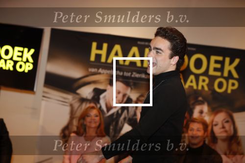 Amsterdam 25 maart 2019
Jordy v Loon bij de perspresentatie van de musical Haal het doek maar op in het DeLaMar Theater in Amsterdam