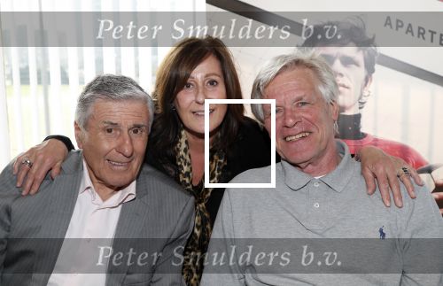 Amsterdam 30 maart 2019
Boekpresentatie van Jan Jongbloed in kantine van AFC. Sjaak Swart met zijn dochter Jacqueline