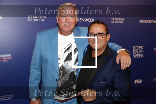 Amsterdam 22 maart 2019
Boekenbal in de amsterdamse schouwburg. Tom Lanoye (R) en partner